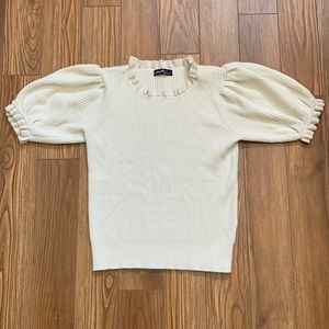 Vici “A Little Bit of Love Puffed Sleeve” Knit Top